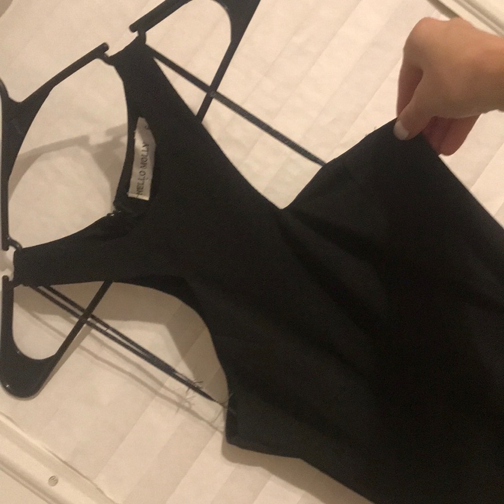 Hello Molly Size AU 6 Black asymmetrical dress
